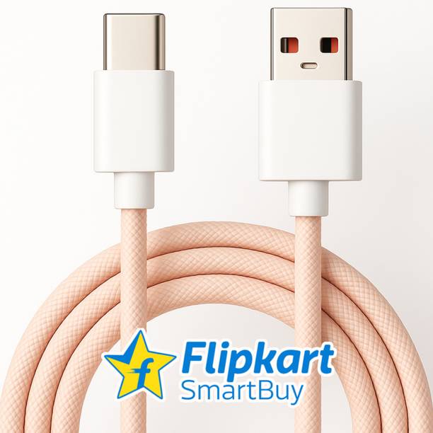 Flipkart SmartBuy USB Type C Cable 3 A 1 m Braided 20W type c cable | data cable c type data cable for Mobile charger cable | USB Cable Type A to USB Type C Data cable c charger cable fast charging cable| Braided Data Cable | USB A to C data cable | Supports Android Auto & CarPlay Cable