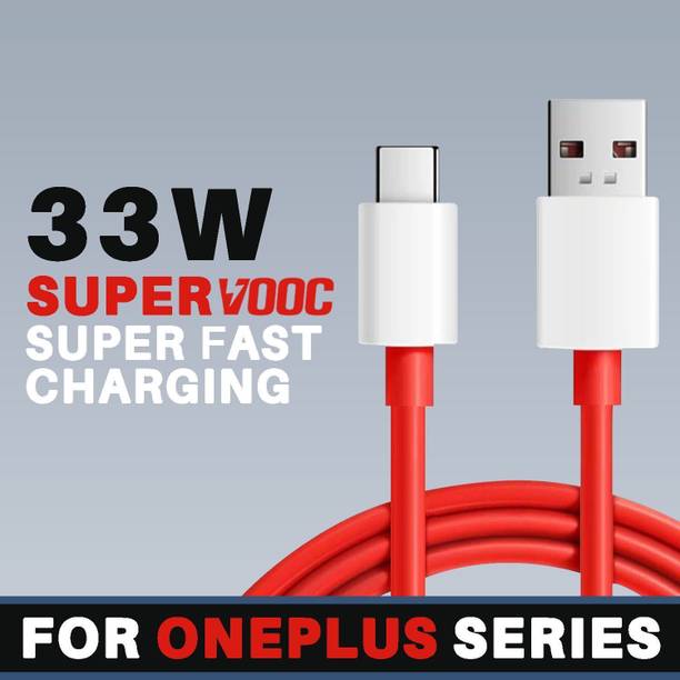 MIRAHSA USB Type C Cable 3 A 1 m 33W / 3A SUPERVOOC SUPER FAST CHARGING CABLE TYPE-C FOR OnePlus Nord CE4, Nord CE4 Lite, Nord 3, Nord CE 3, Nord CE 3 Lite