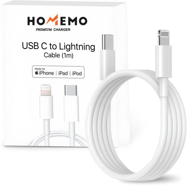 HOMEMO USB Type C Cable 6 A 1 m MFi Certified Type C to Lightning Cable, Super Fast iPhone Charging Cable