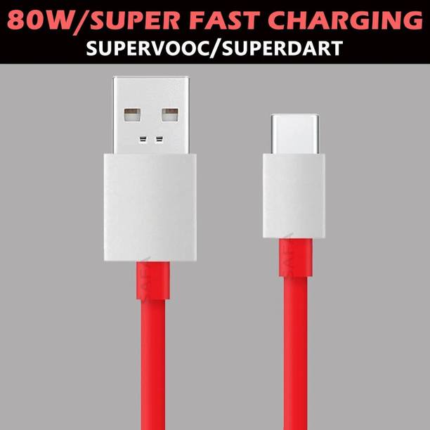 BUXER USB Type C Cable 2 A 1.03 m 80W / SUPER FAST CHARGING CABLE SUPPORT SUPER VOOC, SUPER DART, FLASH, TURBO