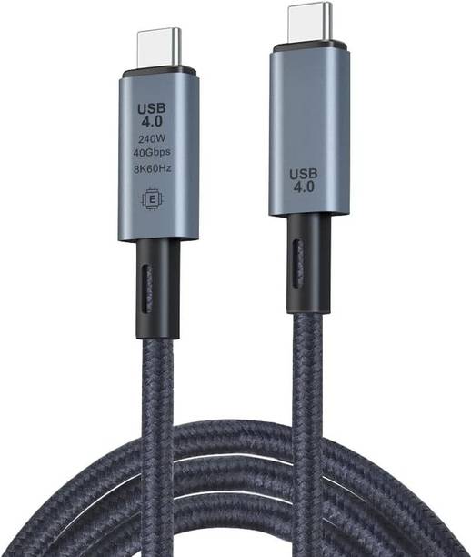 ULTRABYTES USB Type C Cable 2 m USB4 Cable 240W PD, USBC to USBC Thunderbolt 4 Cable, 8K@60HZ