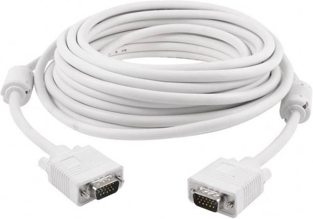 SDLAPPARTS VGA Cable 3 m VGA Cable 3 Meter High Quality for Computer (white)