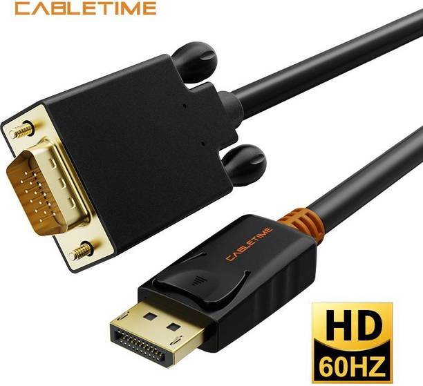 CABLETIME VGA Cable 3 m AV585, DisplayPort to VGA Cable