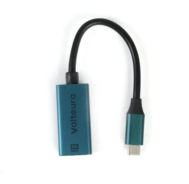 Voltaura Video Cable 0.5 m N/A 8K USB-C to DisplayPort Adapter - High-Resolution 8K Video Output