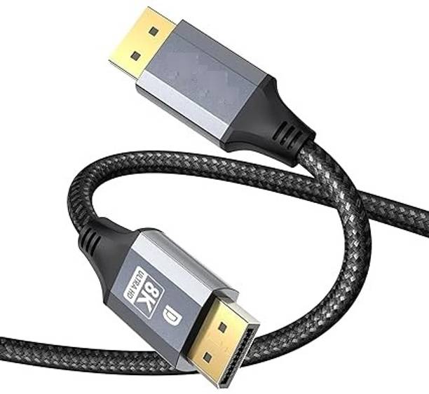 ULTRABYTES Video Cable 2 m Display Port Cable 1.4,8K DP Cable 32.4Gbps 8Ka60Hz HBR3 4Ka60Hz