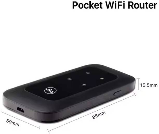 X88 Pro Jio Pocket Wi‑Fi Dongle – Fast 150 Mbps, Battery-Powered Hotspot 150 Mbps Data Card ,Calls not Supported