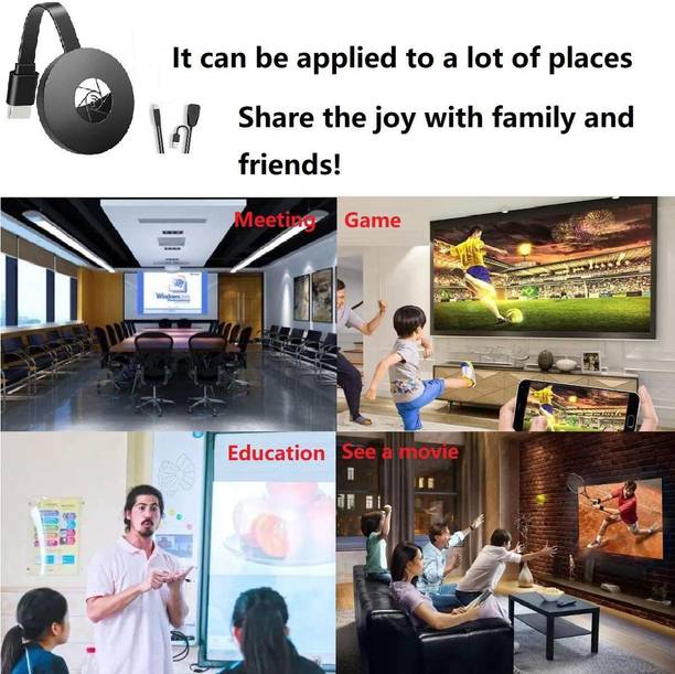 Qiwa 4K HDMI Adapter WiFi Display Dongle 300 Mbps Data Card ,Calls not Supported