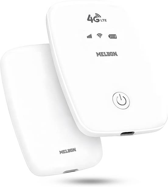 Melbon 4G LTE Portable WiFi Dongle. | 150Mbps Download Speed & 2100mAh Battery Router 150 Mbps Data Card ,Calls not Supported