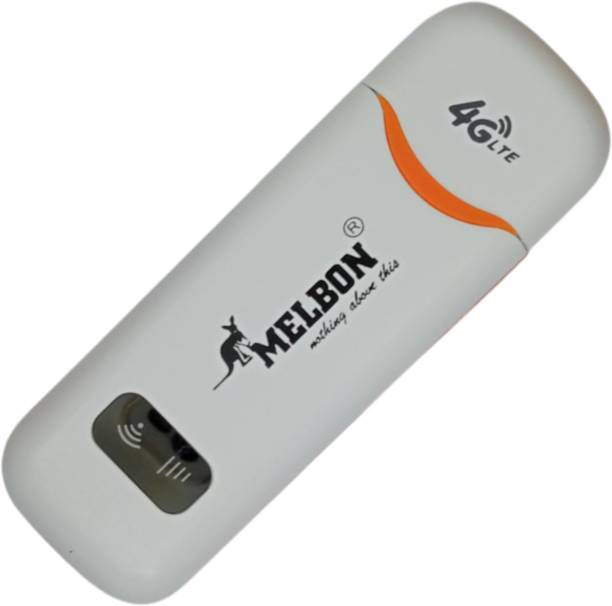 Melbon 4G LTE Wi-Fi USB Dongle Stick with All SIM Network Support, Plug & Play Tri Band Data Card