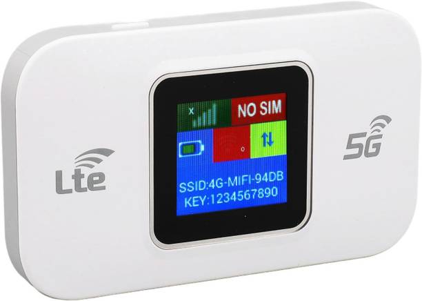 Cokoeye 4G LTE Wireless Dongle with All 5G SIM Network Support with LCD Display 300 Mbps Data Card ,Calls not Supported