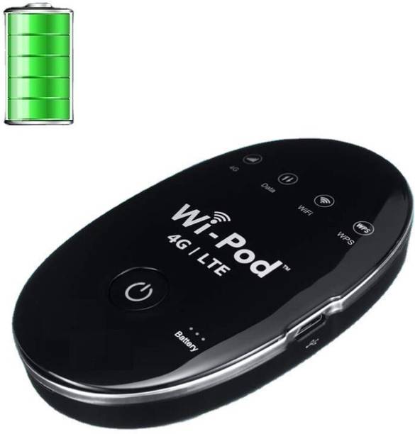 Wi-POD WD670 4G All Sim Supported Wi-FI Router(Sold By IT KING) 150 Mbps Data Card ,Calls not Supported
