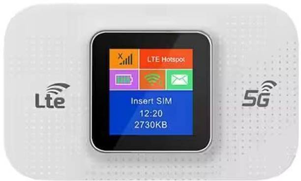 Muvit 5G LTE Wireless Dongle All SIM Support 150Mbps WiFi 2100mAh Battery 150 Mbps Data Card ,Calls not Supported