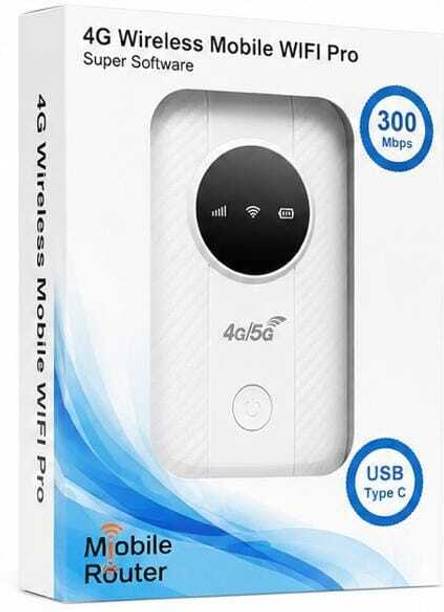 RUHIZEN 4G LTE Wireless Mobile Router 300Mbps Speed SIM Enabled Hotspot Device 300 Mbps Data Card ,Calls not Supported