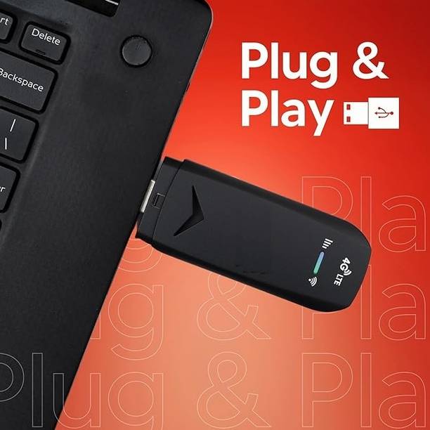 Konnect WUD04 4G All SIM Support WIFI Data Card WIFI SHARE UP TO 10 DEVICES 150 Mbps Data Card ,Calls not Supported