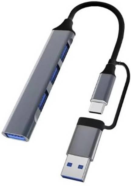 SGG 4 in 1 USB Hub Multiport Adapter 3.1 Mbps Data Card ,Calls not Supported