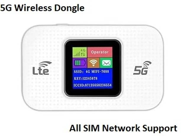 X88 Pro 5G Wireless Dongle with All SIM Network Support with LCD Display Plug & Play Data Card