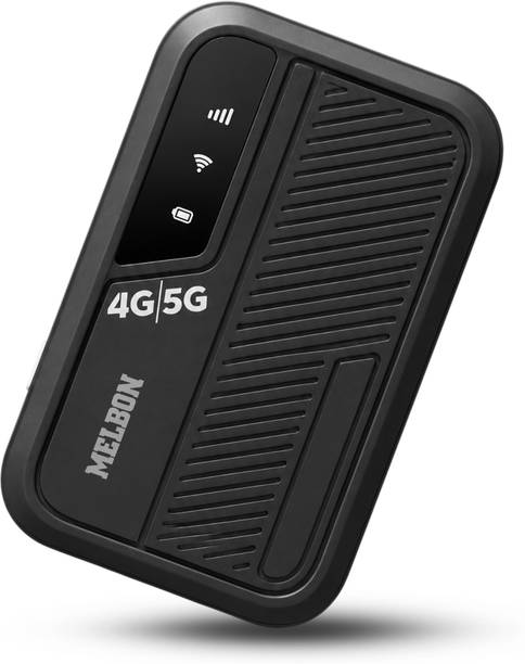Melbon 4G LTE Portable WiFi Dongle | 150Mbps Download Speed & 2100mAh Battery Router 300 Mbps Data Card ,Calls not Supported