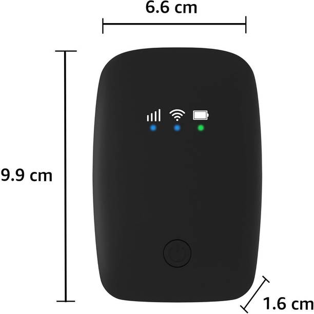 Tuzker 4G LTE Wireless Dongle with All Sim Network ,Single Band,WiFi Hotspot| 150 Mbps Data Card ,Calls not Supported
