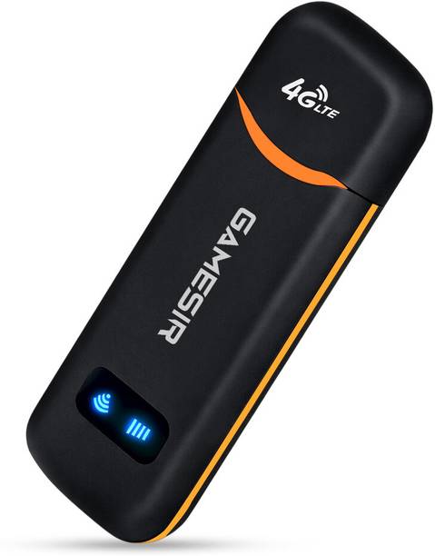 GameSir 4G LTE USB Dongle | SIM Supported | High Speed Internet for Laptop & PC 150 Mbps Data Card ,Calls not Supported