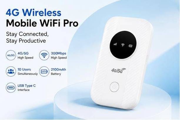 Neurix 4G LTE Portable WiFi Hotspot Router | High-Speed 300 Mbps Data Card ,Calls not Supported