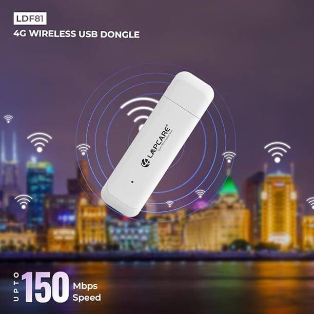 LAPCARE LDF 90 USB 4G modem with all Sim Network Support, 4G Data Card with Wifi Adapter 14.4 Mbps Data Card ,Calls not Supported