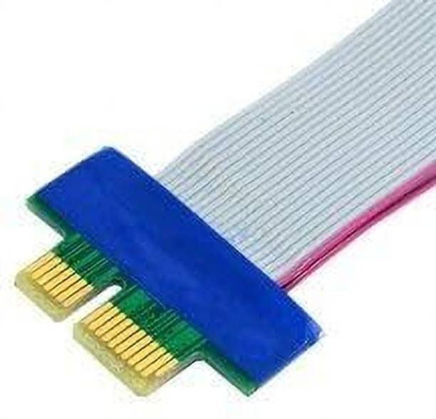 Fastline Products PCI-E 1X Riser Card Extended Cable Extension Ribbon 300 Mbps Data Card ,Calls not Supported