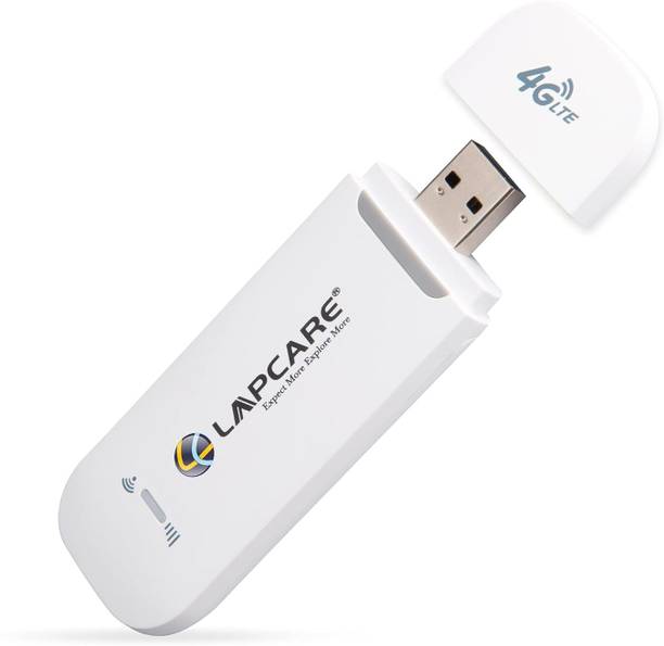 LAPCARE 4G LTE USB Dongle 150Mbps Wireless WiFi Hotspot Data Card with SIM Slot 14.4 Mbps Data Card ,Calls not Supported