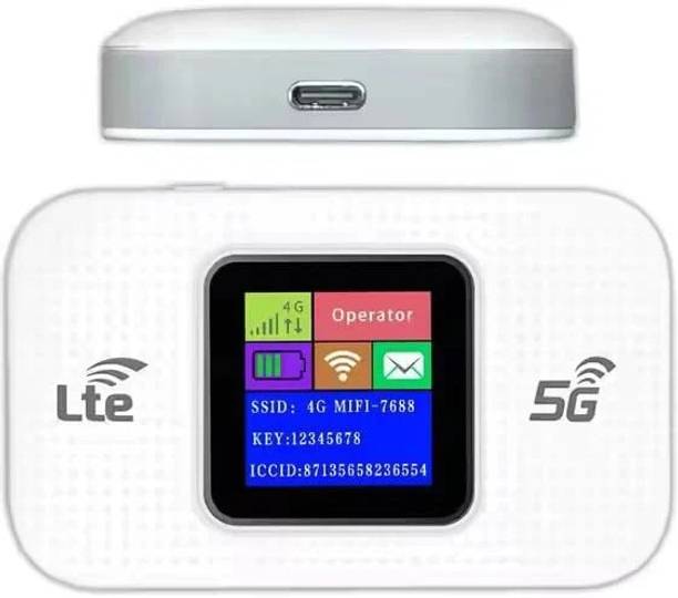 Muvit 5G LTE Wireless Dongle All SIM Support 150Mbps WiFi 2100mAh Battery Plug&Play 300 Mbps Data Card ,Calls not Supported