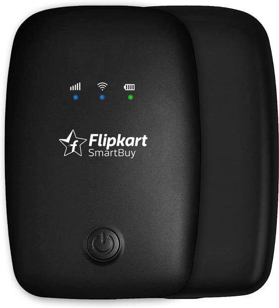 Flipkart SmartBuy 4G LTE Wireless Wi-Fi Dongle with 2100mAh Battery, All SIM Support, 150 Mbps Data Card ,Calls not Supported