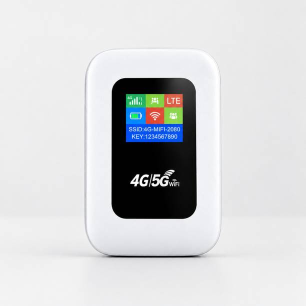 Neurix Portable 4G LTE WiFi Router Hotspot with LCD Display & SIM Support 150 Mbps Data Card ,Calls not Supported