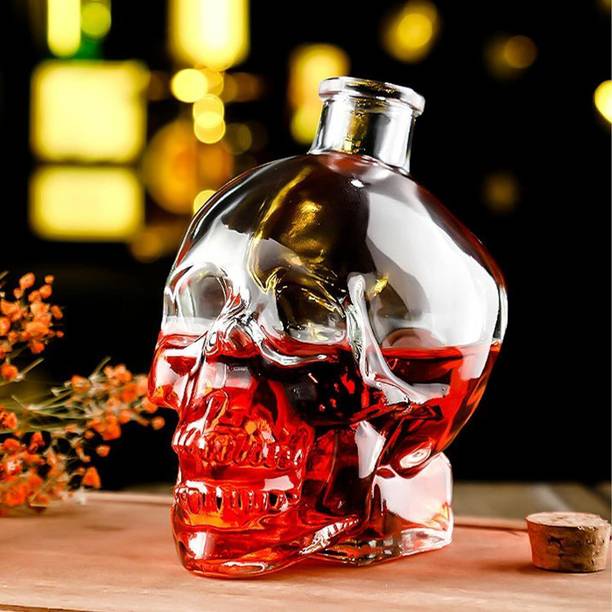 FALKOR Voodoo Skull Decanter Whiskey, Rum, Vodka, Gin, Liqqeurs, Wine, Juices,Etc (750 ml) Decanter