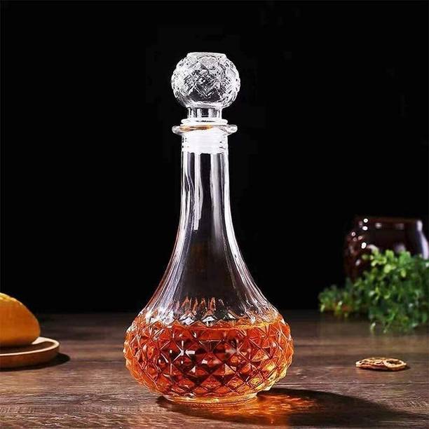 GREATZON European Style Glass Decanter Carafe with Airtight Stopper Lid Home, Bar, Restaurant Decanter
