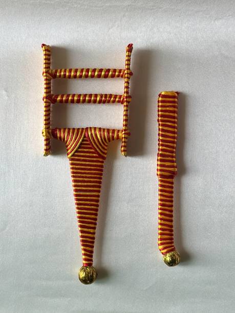 HALDI MEHENDI SHAADI Red and Gold Traditional Wedding Ritual Accessory