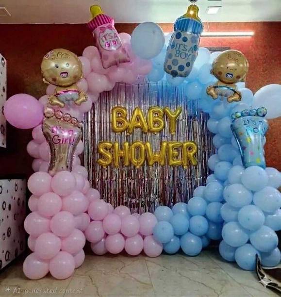 JK STORE PINK BLUE BALLOON