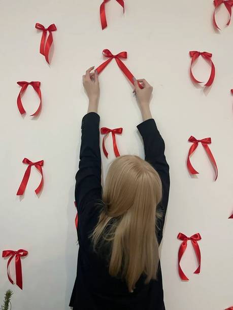 HASMI SALES Red BOW FOR BIRTHDAY, VALENTINE, ANNIVARSERY, BABY SHOWER, BRIDE TO BE (30 PCS)