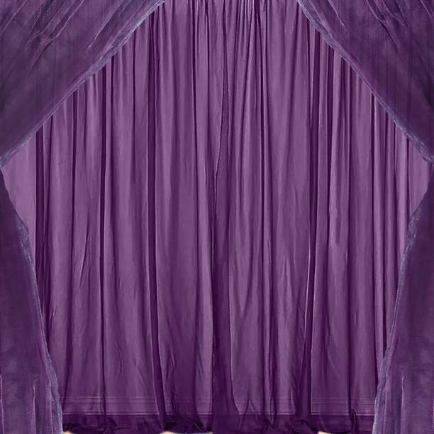 1iAM 4 Pieces Purple Decoration Net for Birthday, Anniversary, Photoshoot, Mehndi, Wedding, Haldi, Valentine's day