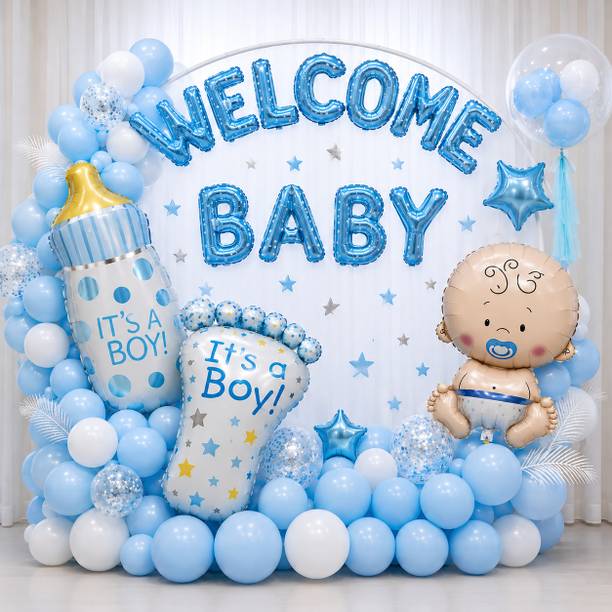 Svarupam Trecon Multicolor Baby Shower Decoration Kit