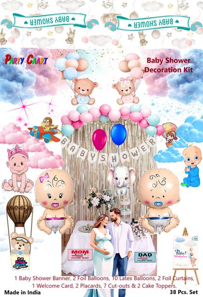 party caart Pink, Blue paper made