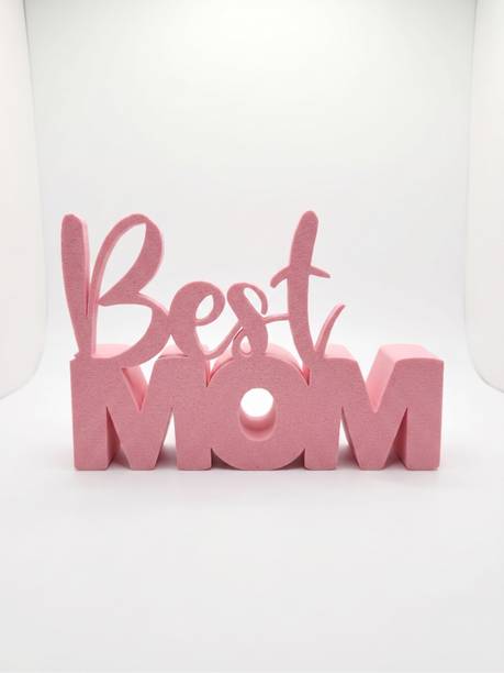 Manifestation "Best Mom" 3D Freestanding Desk Plaque & Decorative Sign Polyresin Decorative Platter