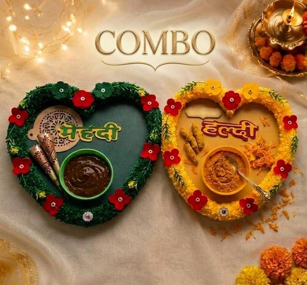 RSGROUP Hat Hindi tag Grass combos Plastic Decorative Platter