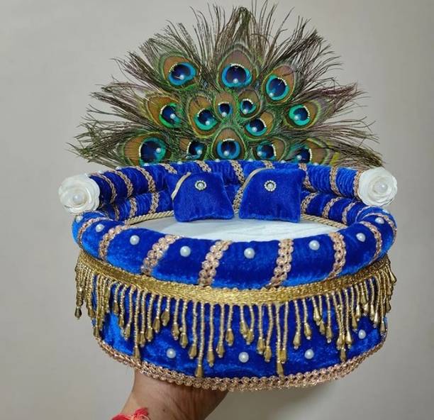 RanaCreation Kanha ji new blue singhasan (size 0-4) Dress