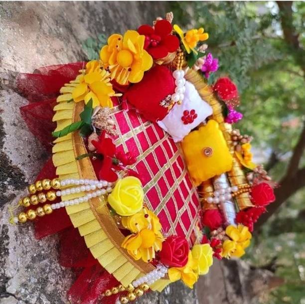 RanaCreation Laddu gopal flower Singhasan ( size 0 -4) Dress