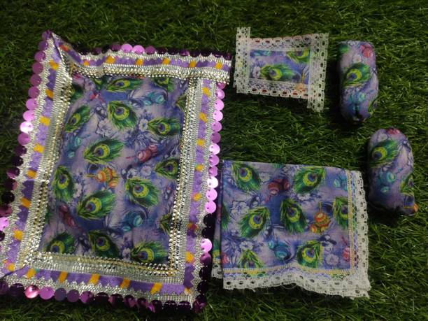 giftsrus Laddu Gopal Bistar Summer Aasan/Singhasan/Bistar, Asan, Bedsheet Size 0-2 Dress