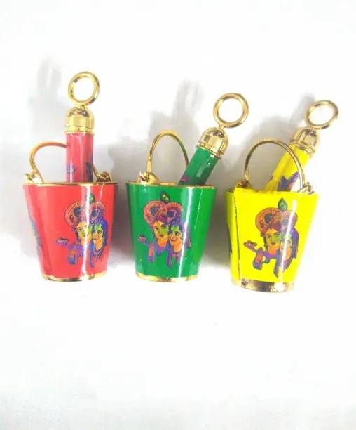 PUCHKOO 3pcs holi bucket pickhari for laddogopal pack of 3pcs Deity Ornament