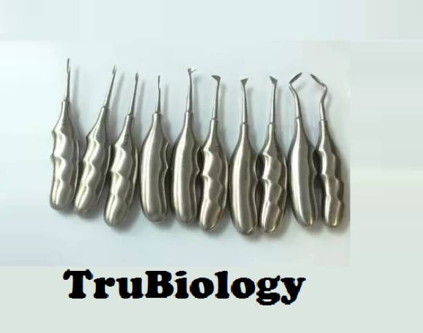 TRU BIOLOGY ADDLER Dental Elevators -Set of 10 Pieces Dental Elevator