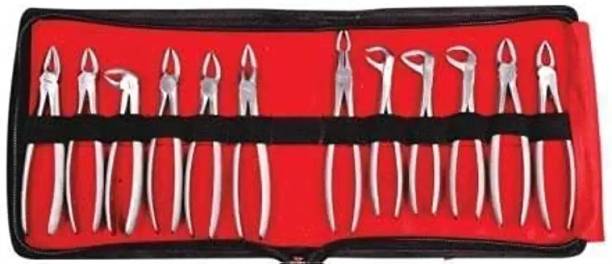Forgesy Tooth Extraction Forceps Kit Set of 12 Dental Elevator