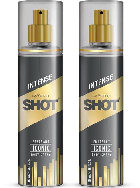 LAYER'R Shot Iconic Long Lasting Fragrance Body Spray  -  For Men