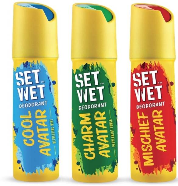 SET WET Cool Charm & mischief avatar Deodorant Spray  -  For Men & Women