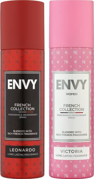 Envy Leonardo & Victoria Long-Lasting Perfume Deodorant Spray  -  For Men & Women