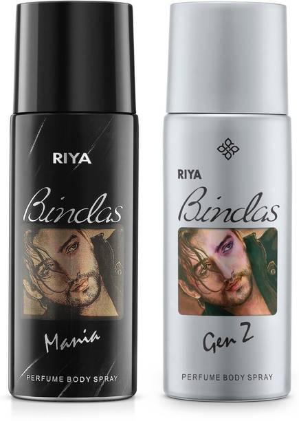 रिया Bindas Black & Grey Deodorant  -  पुरुषों के लिए